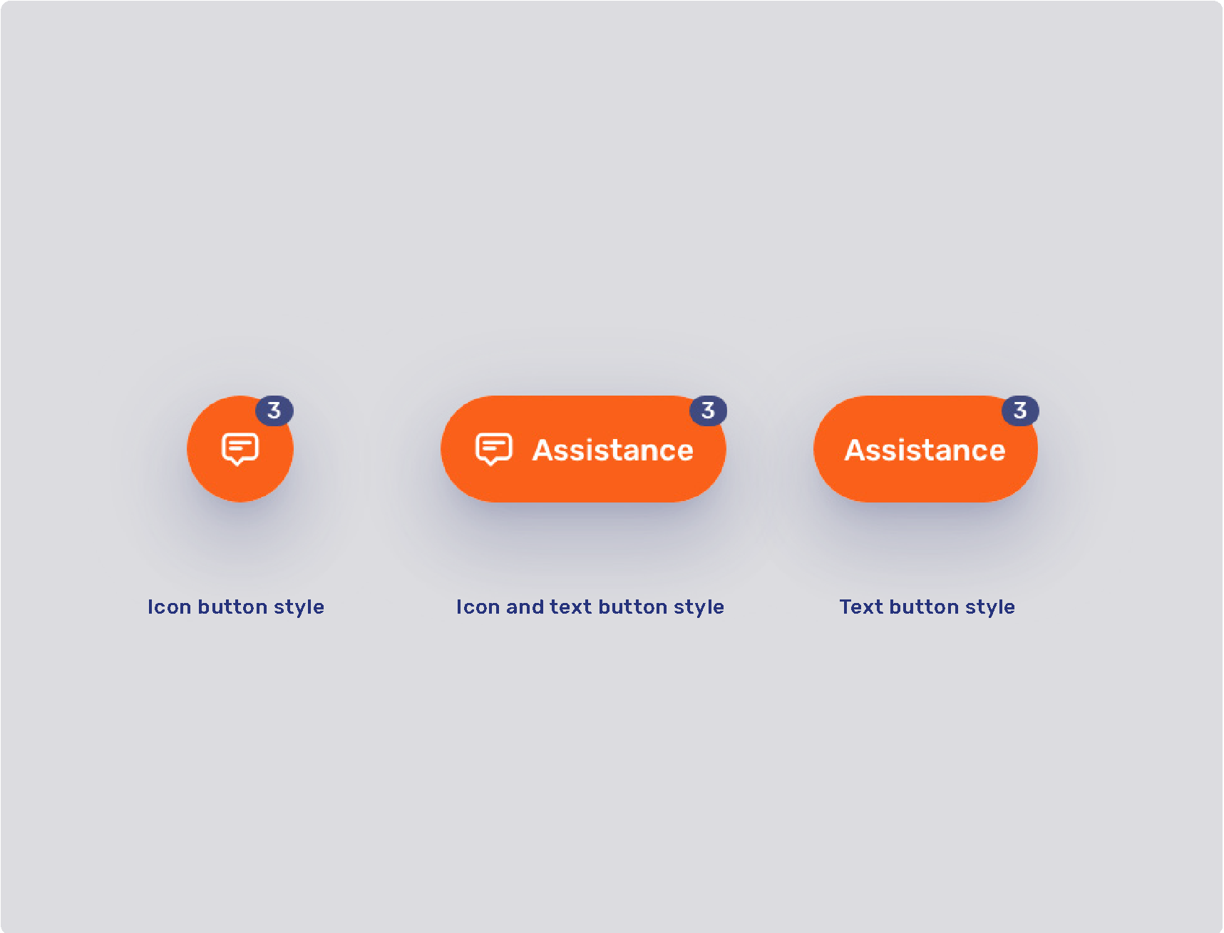 Launcher button and notification badge